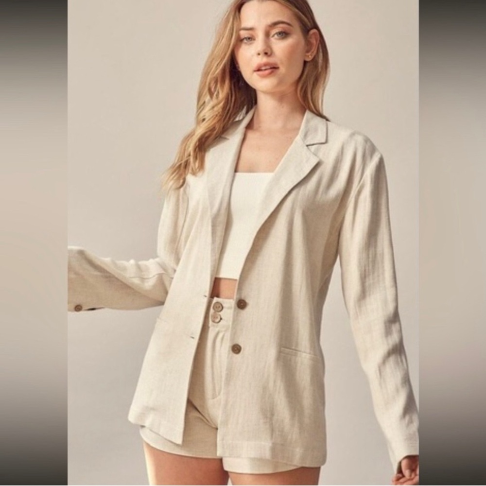 Miou Muse Linen Blazer